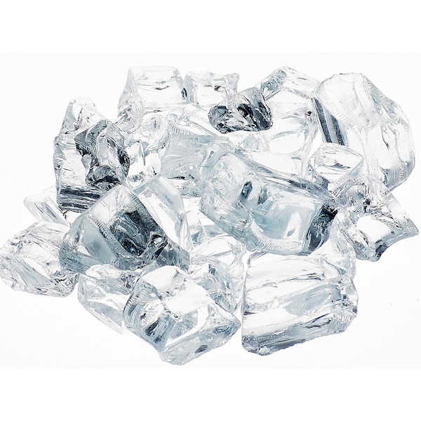 Terasu Garden Supplies 0.5 in. Krystallo Crushed Reflective Fire Glass TE2844289 - main